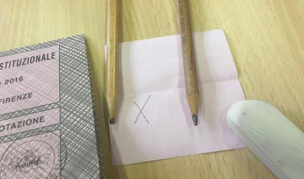 referendum taglio dei parlamentari matite cancellabili nei seggi