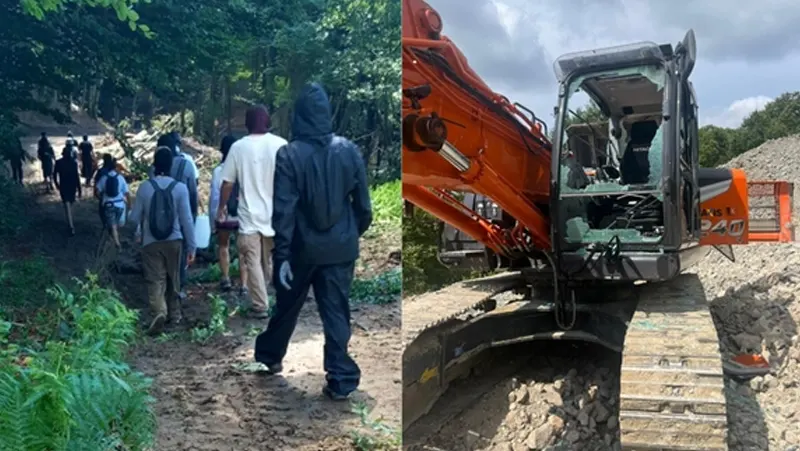 Impianto eolico sul Monte Giogo: 50 incappucciati minacciano e aggrediscono ingegneri e boscaioli Impianto eolico sul Monte Giogo - 50 incappucciati minacciano e aggrediscono ingegneri e boscaioli