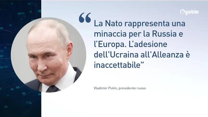 UCRAINA, PUTIN: “NO ADESIONE DI KIEV ALLA NATO” UCRAINA - PUTIN - NO ADESIONE DI KIEV ALLA NATO